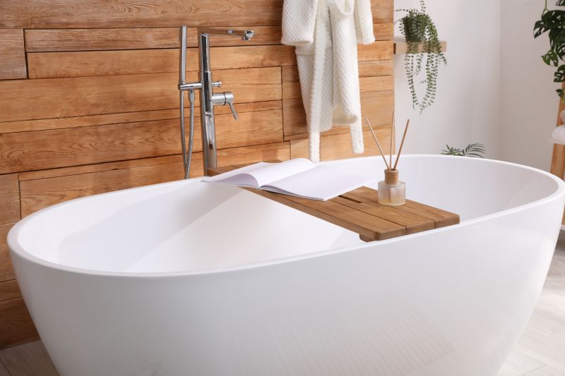 Completed bathtub installation residential project