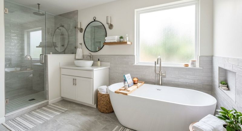 Workmanship detail for bathtub installation residential project